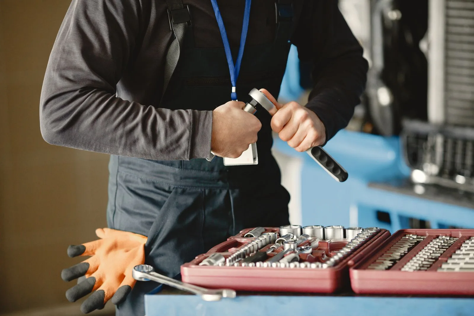Handyman working on a home repair task